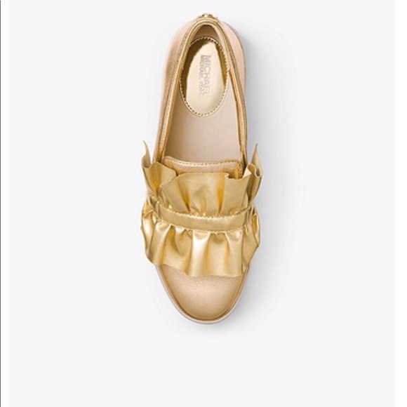 MK Bella metallic leather slip ons. - Picture 6 of 7